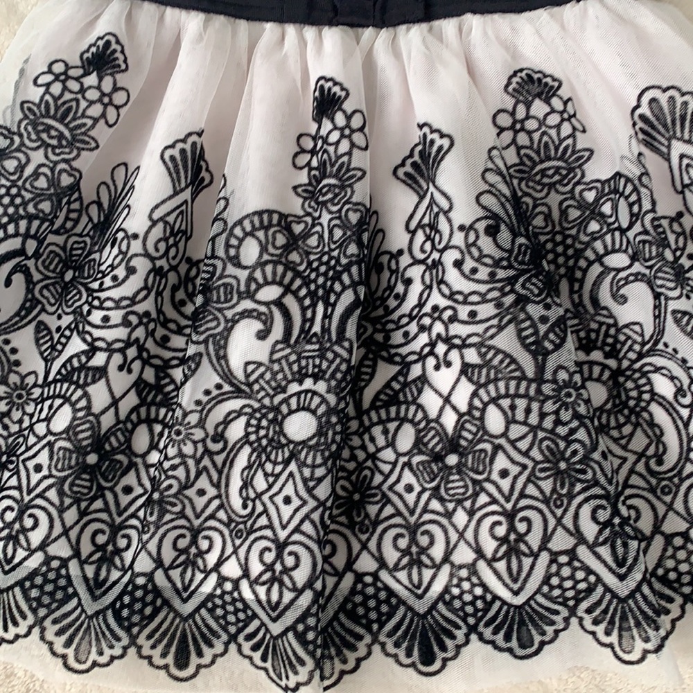 Children’s Place 3T Black & White Special Occassion Dress EUC Holiday - Picture 3 of 9